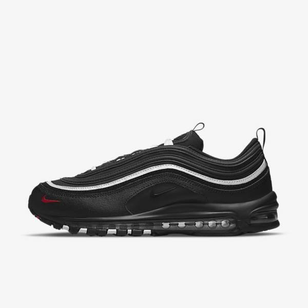 Nike Air Max 97 Sneakers Herren Schwarz Rot Weiß | NK681OZG