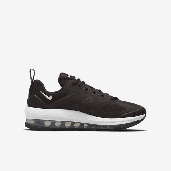 Nike Air Max Genome Older Wanderschuhe Kinder Schwarz Dunkelgrau Weiß | NK731BWC