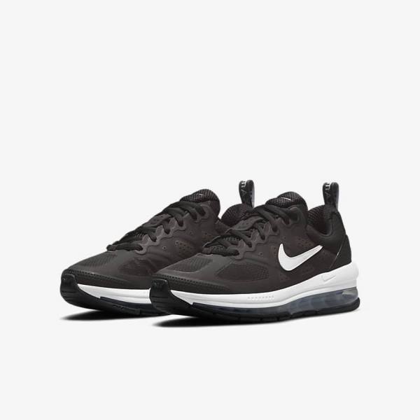 Nike Air Max Genome Older Wanderschuhe Kinder Schwarz Dunkelgrau Weiß | NK731BWC