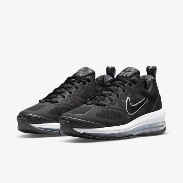 Nike Air Max Genome Sneakers Damen Schwarz Dunkelgrau Weiß Schwarz | NK075UMD