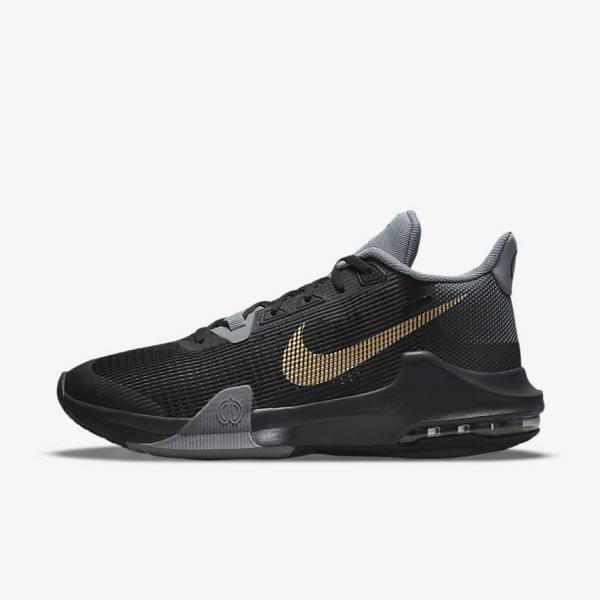 Nike Air Max Impact 3 Basketballschuhe Damen Metal Gold | NK510RJY