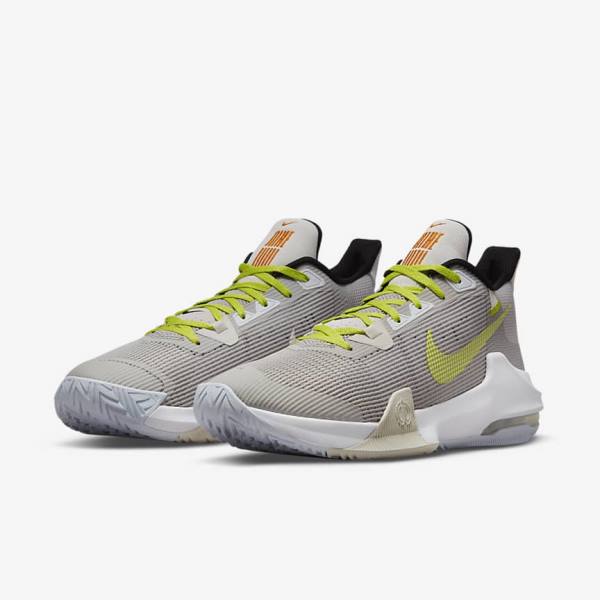 Nike Air Max Impact 3 Basketballschuhe Herren Grau Grün | NK528BUS