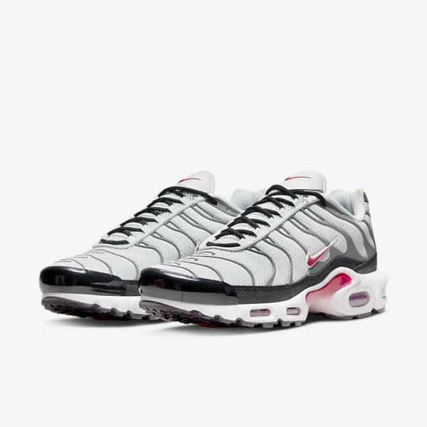 Nike Air Max Plus Sneakers Herren Grau Schwarz Rot | NK642RUV