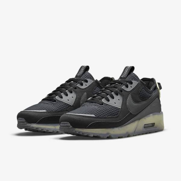 Nike Air Max Terrascape 90 Sneakers Herren Schwarz Hellgrün Dunkelgrau | NK159UON