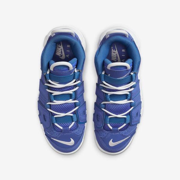 Nike Air More Uptempo Older Sneakers Kinder Blau Weiß | NK347JTR