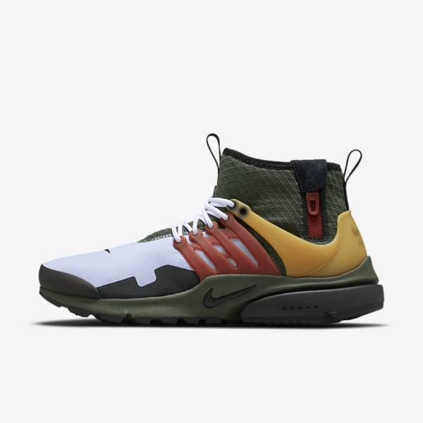 Nike Air Presto Mid Utility Sneakers Herren Dunkelgrau Grün Schwarz | NK851LDF