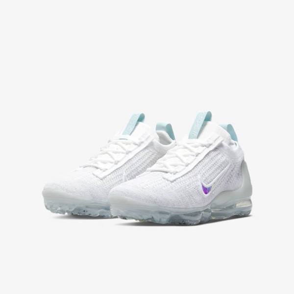 Nike Air VaporMax 2021 FK Older Sneakers Kinder Weiß | NK379MTA