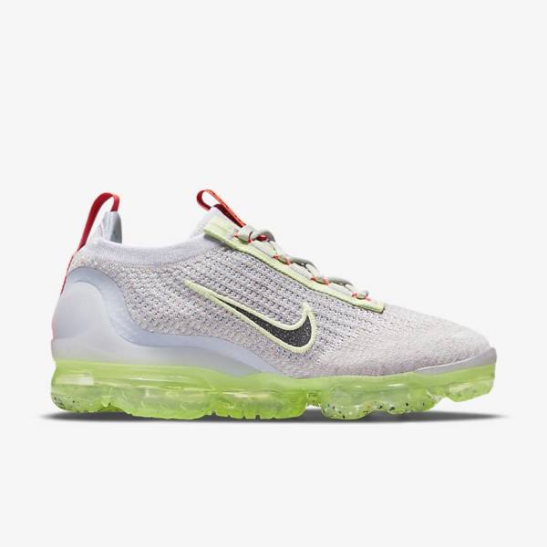 Nike Air VaporMax 2021 FK Sneakers Damen Hellbeige Hellgrün Schwarz | NK897RBU