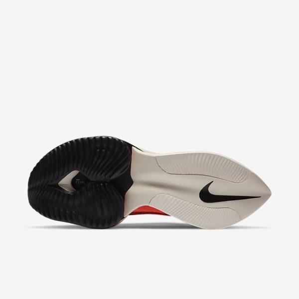 Nike Air Zoom Alphafly NEXT% Flyknit Straßen Rennfahrer Laufschuhe Herren Lila Rot Schwarz Schwarz | NK136EAT