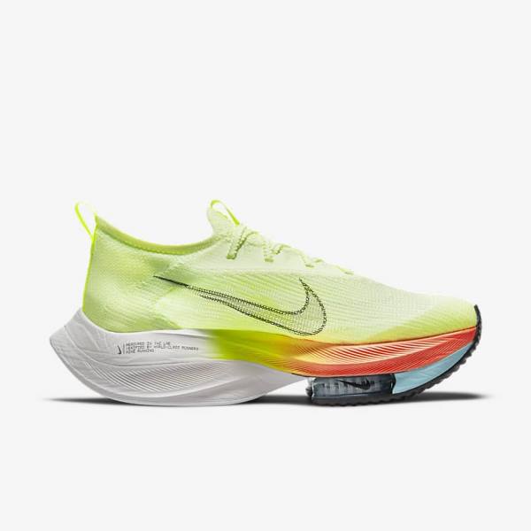 Nike Air Zoom Alphafly NEXT% Flyknit Straßen Rennfahrer Laufschuhe Herren Metal | NK201LKA