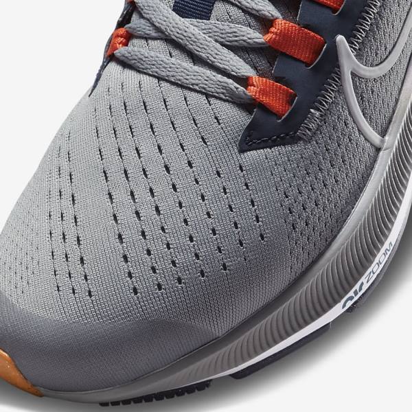 Nike Air Zoom Pegasus 38 Older Straßen Laufschuhe Kinder Navy Orange | NK792BUD