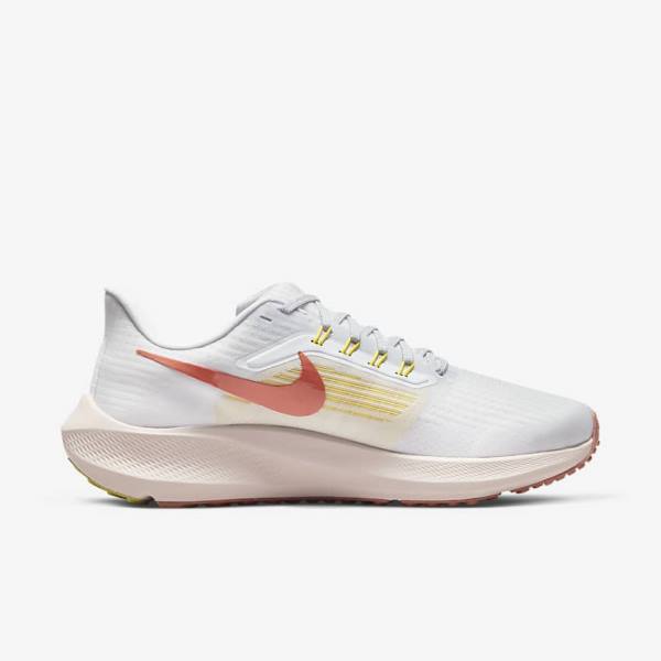 Nike Air Zoom Pegasus 39 Straßen Laufschuhe Damen Weiß Hell | NK156IYX