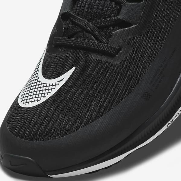 Nike Air Zoom Rival Fly 3 Straßen Rennfahrer Laufschuhe Herren Schwarz Dunkelgrau Weiß | NK591INK