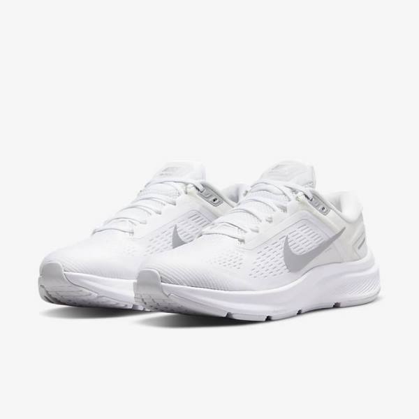 Nike Air Zoom Structure 24 Straßen Laufschuhe Damen Metal | NK697RLV