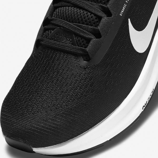 Nike Air Zoom Structure 24 Straßen Laufschuhe Damen Schwarz Weiß | NK803SLT