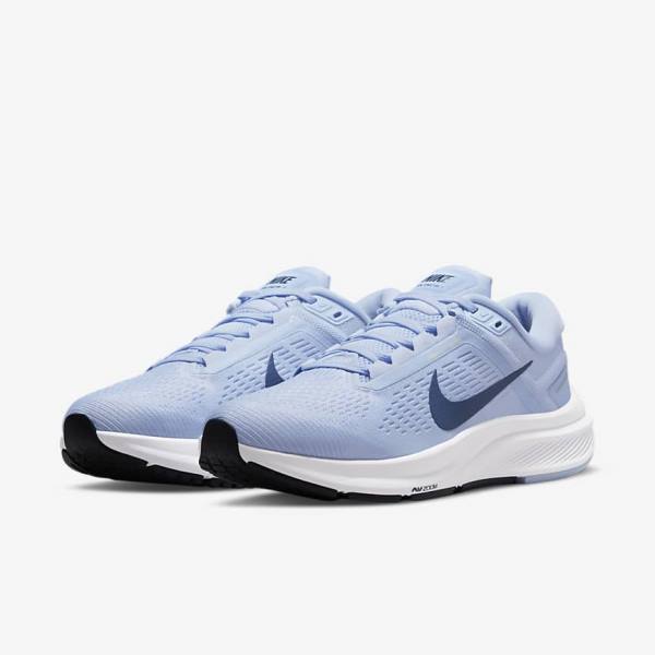 Nike Air Zoom Structure 24 Straßen Laufschuhe Damen Navy Navy | NK812DQL