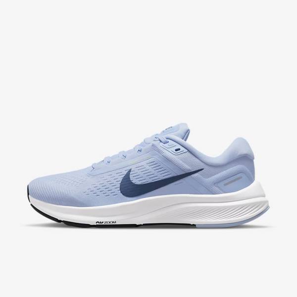 Nike Air Zoom Structure 24 Straßen Laufschuhe Damen Navy Navy | NK812DQL