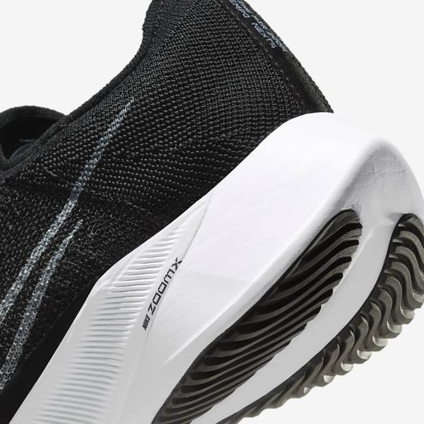 Nike Air Zoom Tempo NEXT% Straßen Laufschuhe Herren Schwarz Dunkelgrau Platin Weiß | NK643CUF