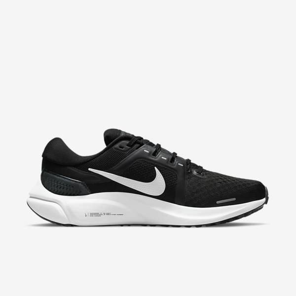 Nike Air Zoom Vomero 16 Straßen Laufschuhe Damen Schwarz Dunkelgrau Weiß | NK450BIA