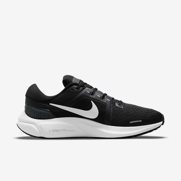 Nike Air Zoom Vomero 16 Straßen Laufschuhe Herren Schwarz Dunkelgrau Weiß | NK803KDB