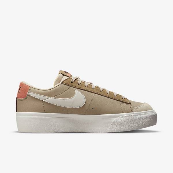 Nike Blazer Low Plattform SP Sneakers Damen Khaki | NK784QJS