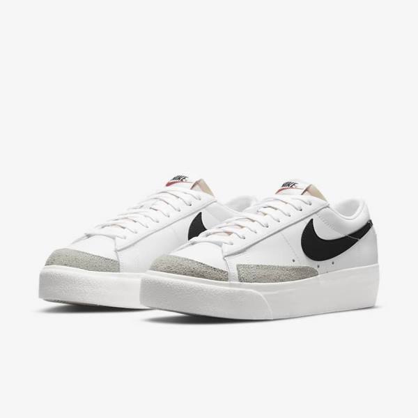 Nike Blazer Low Plattform Sneakers Damen Weiß | NK480RHC