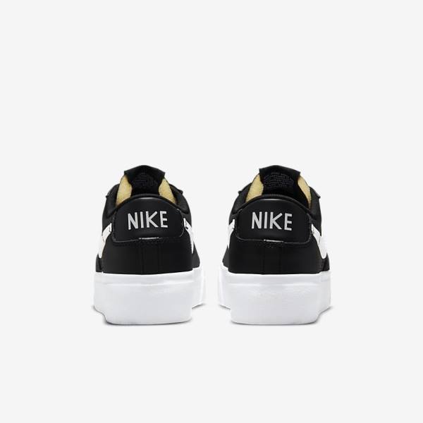 Nike Blazer Low Plattform Sneakers Damen Schwarz | NK962JVW