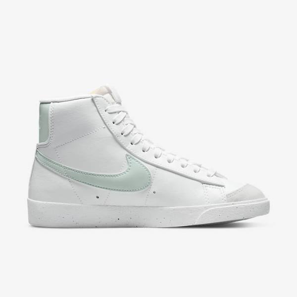 Nike Blazer Mid 77 Next Nature Sneakers Damen Weiß Grün | NK432YVZ