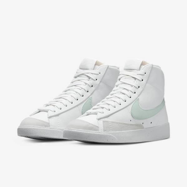 Nike Blazer Mid 77 Next Nature Sneakers Damen Weiß Grün | NK432YVZ