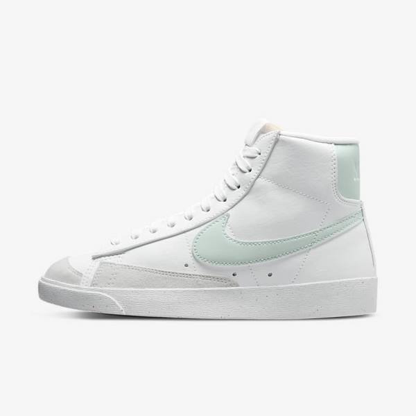 Nike Blazer Mid 77 Next Nature Sneakers Damen Weiß Grün | NK432YVZ