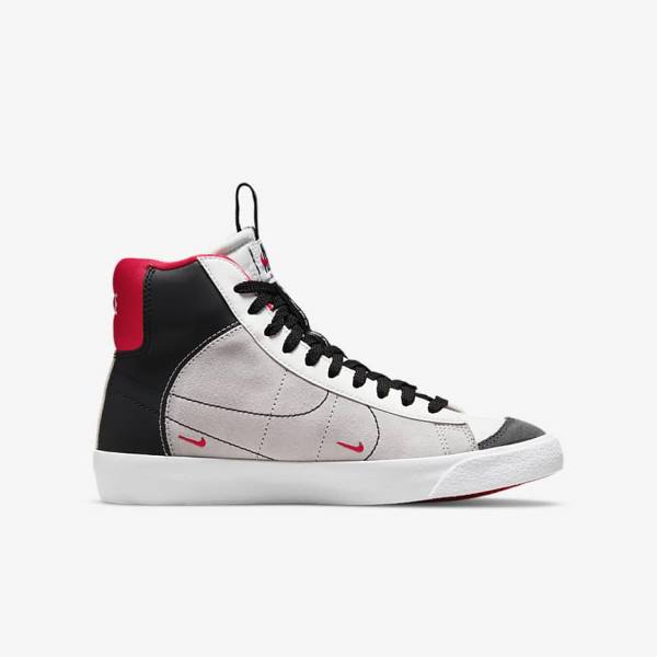 Nike Blazer Mid 77 SE Dance Older Sneakers Kinder Weiß Rot Hellgrau Schwarz | NK042CBP