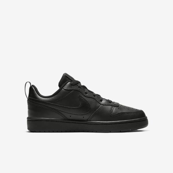 Nike Court Borough Low 2 Older Sneakers Kinder Schwarz | NK863DTA