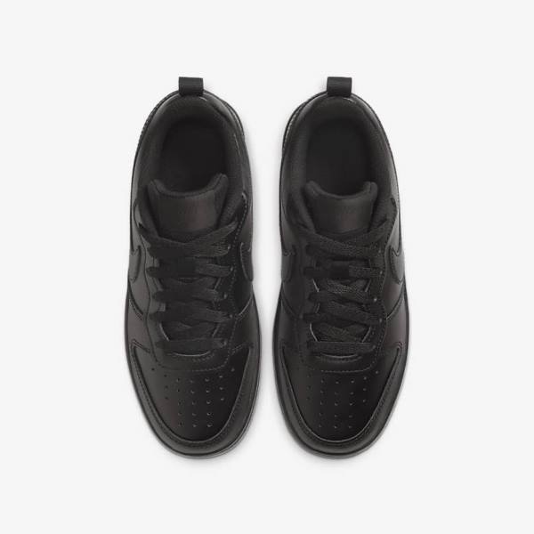 Nike Court Borough Low 2 Older Sneakers Kinder Schwarz | NK863DTA