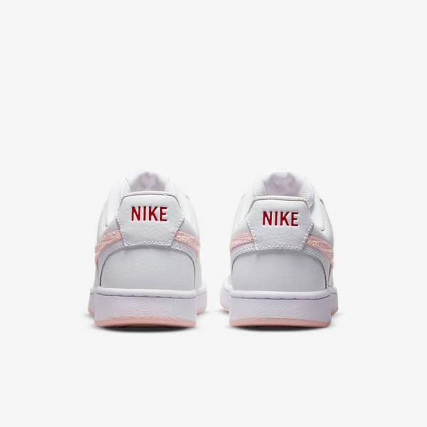 Nike Court Vision LO Sneakers Damen Weiß Rot | NK590FKD