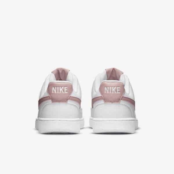 Nike Court Vision Low Next Nature Sneakers Damen Weiß Rosa | NK023HTO