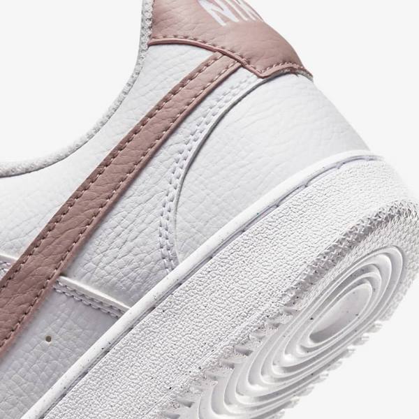 Nike Court Vision Low Next Nature Sneakers Damen Weiß Rosa | NK023HTO