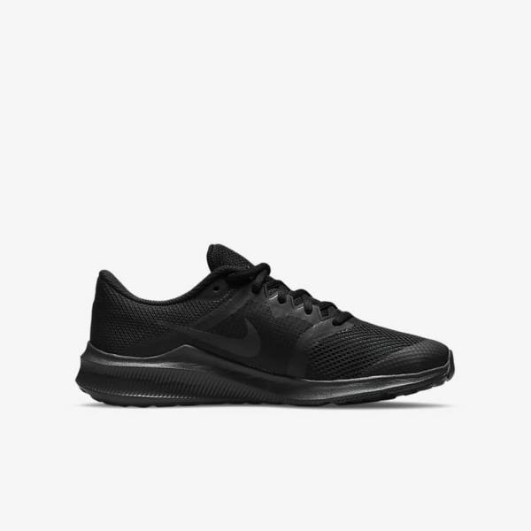 Nike Downshifter 11 Older Straßen Sneakers Kinder Schwarz Dunkelgrau | NK082ZPJ