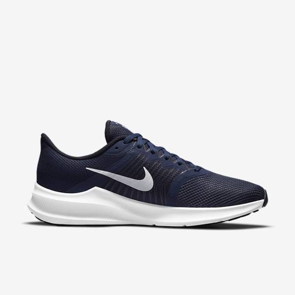 Nike Downshifter 11 Straßen Laufschuhe Herren Navy | NK547IWF