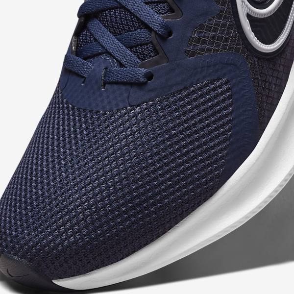 Nike Downshifter 11 Straßen Laufschuhe Herren Navy | NK547IWF