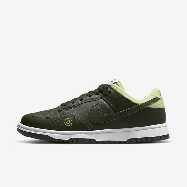 Nike Dunk Low LX Sneakers Damen Olivgrün Grün | NK079SJC