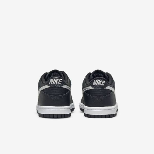 Nike Dunk Low Older Sneakers Kinder Schwarz Grau Weiß | NK529CGT