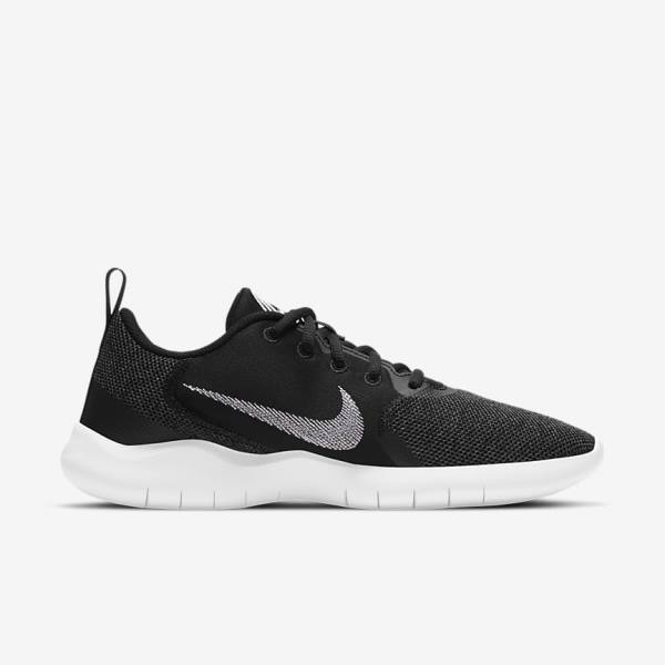 Nike Flex Experience Run 10 Straßen Laufschuhe Damen Schwarz Dunkelgrau Weiß | NK519ASB