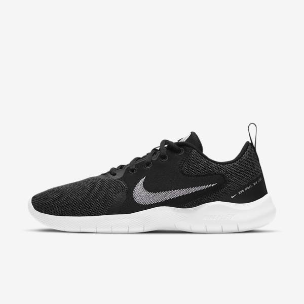 Nike Flex Experience Run 10 Straßen Laufschuhe Damen Schwarz Dunkelgrau Weiß | NK519ASB