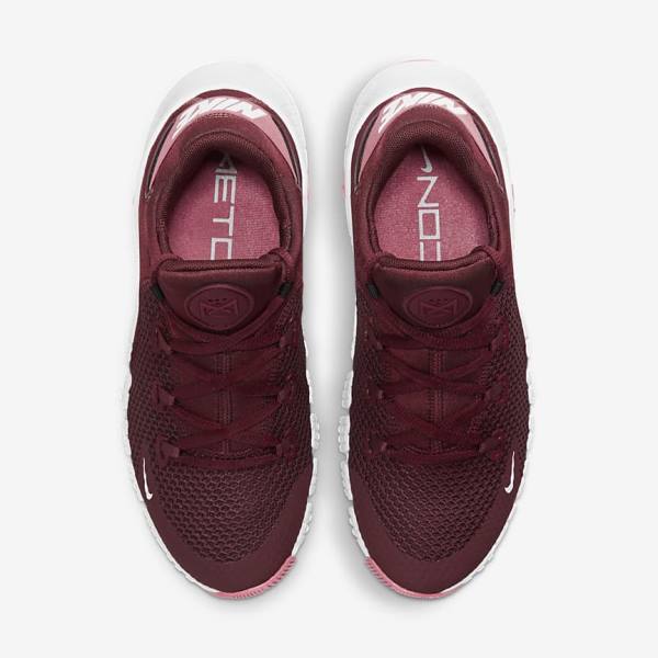 Nike Free Metcon 4 Sportschuhe Damen Rosa Weiß Gelb | NK567LZW