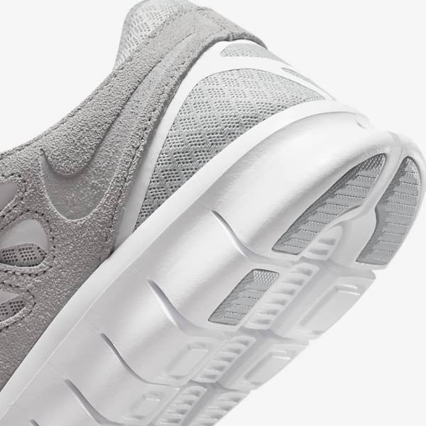 Nike Free Run 2 Sneakers Herren Grau Weiß Platin | NK148SEA