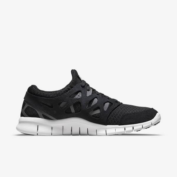 Nike Free Run 2 Sneakers Herren Schwarz Dunkelgrau Weiß | NK895WZK