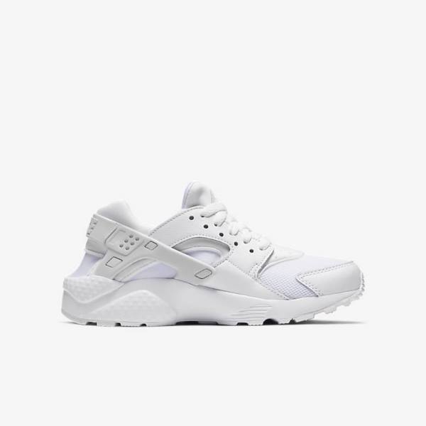 Nike Huarache Run Older Sneakers Kinder Weiß Platin Weiß | NK183BTX