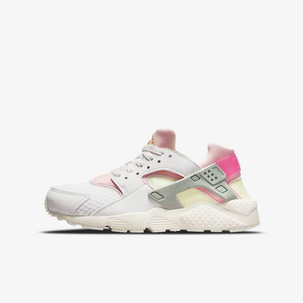 Nike Huarache Run Older Sneakers Kinder Weiß | NK629POC