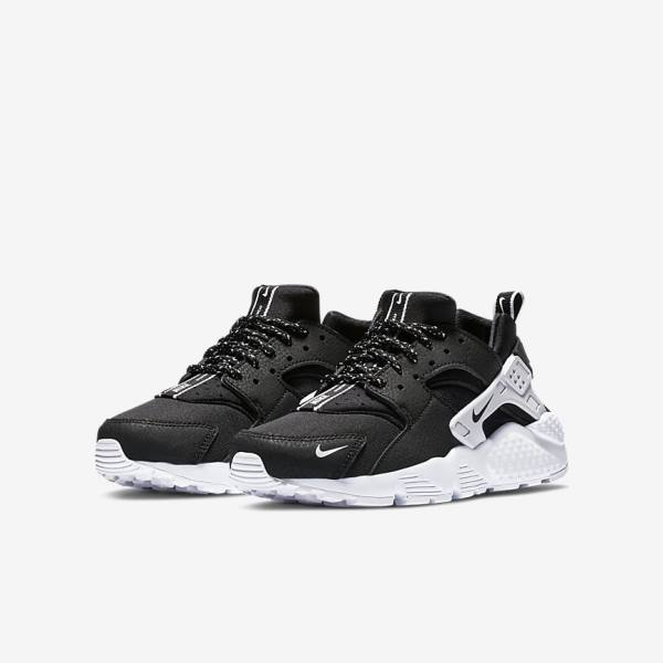 Nike Huarache SE Older Sneakers Kinder Schwarz Weiß | NK290SVE