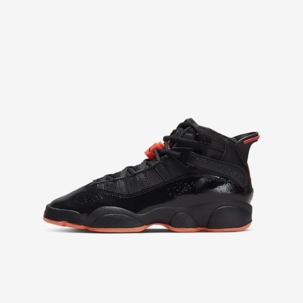 Nike Jordan 6 Rings Older Sneakers Kinder Schwarz | NK092LTJ